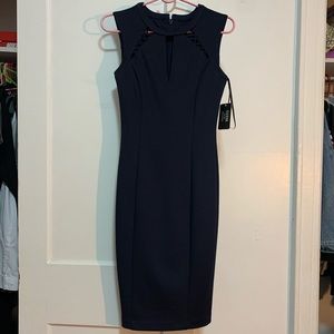 NEW WITH TAG Guess Navy Blue Midi Dress